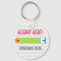 Epinephrine Medicine Kids Personalized Allergy Keychain