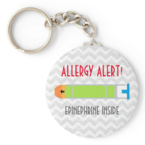 Epinephrine Medicine Kids Personalized Allergy Keychain