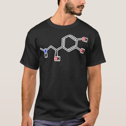 Epinephrine Molecular Structure T_Shirt