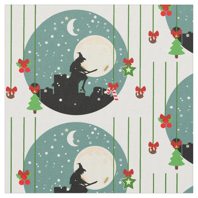 epiphany christmas befana fabric (Close Up)
