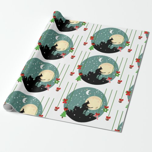 epiphany christmas befana wrapping paper