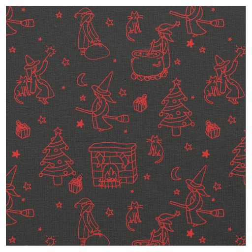 epiphany christmas witch befana black fabric