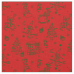 epiphany christmas witch befana red fabric