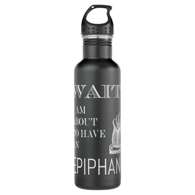 Epiphany Creative Enlightenment  Stainless Steel Water Bottle (Front)