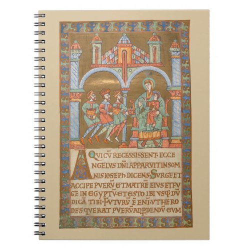 Epiphany Three Kings Christmas Medieval Manuscript Notebook