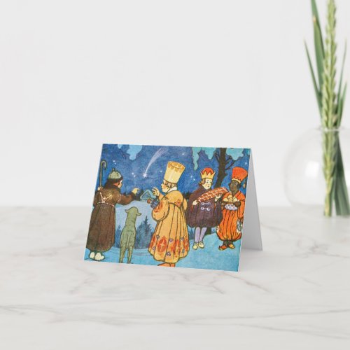 Epiphany Three Kings from the East by Zdenek Guth  Card