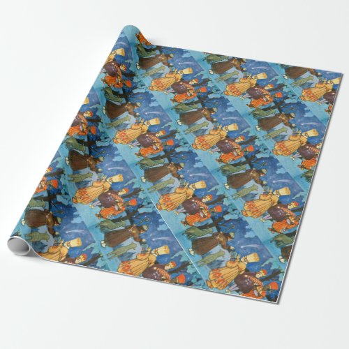 Epiphany Three Kings from the East by Zdenek Guth Wrapping Paper