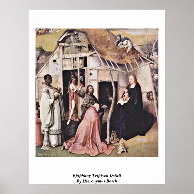 Epiphany Triptych Detail By Hieronymus Bosch Poster (Front)