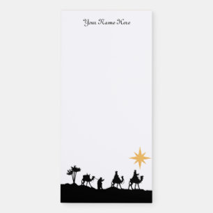 Epiphany Wise Men Star Personalized To-Do List Magnetic Notepad