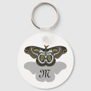 Epiphora Mythimnia Moth Keychain