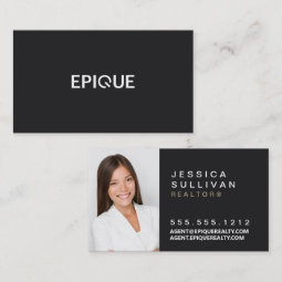 Epique Business Cards Horizontal Modern | Zazzle