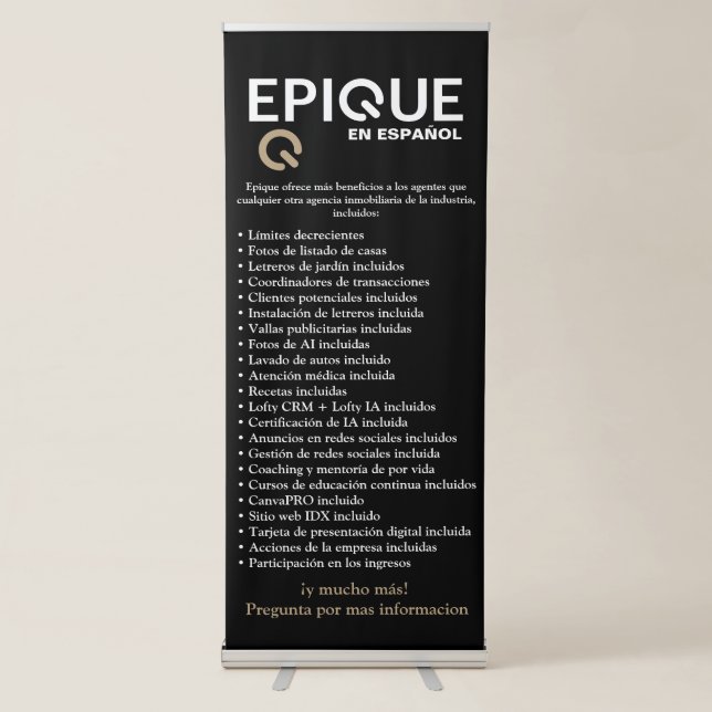 Epique en español banner (Front)
