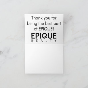 EPIQUE Realty Thank You Cards