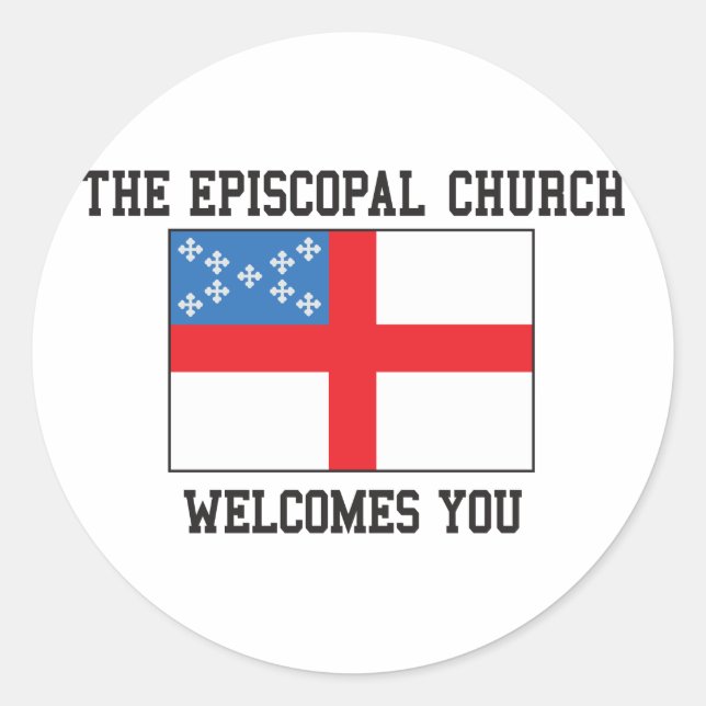 Episcopal Church Classic Round Sticker (Front)