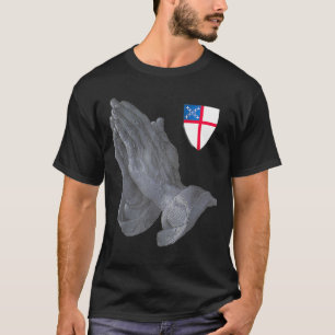 Episcopal Church shield emblem with praying T-Shirt