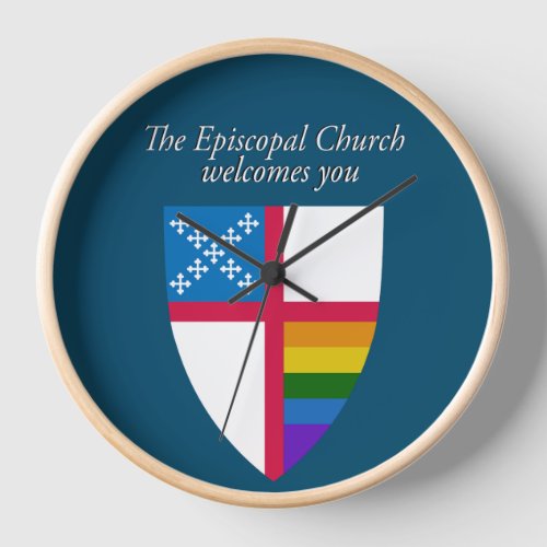 Episcopal Church Welcomes You LGBTQ Clock