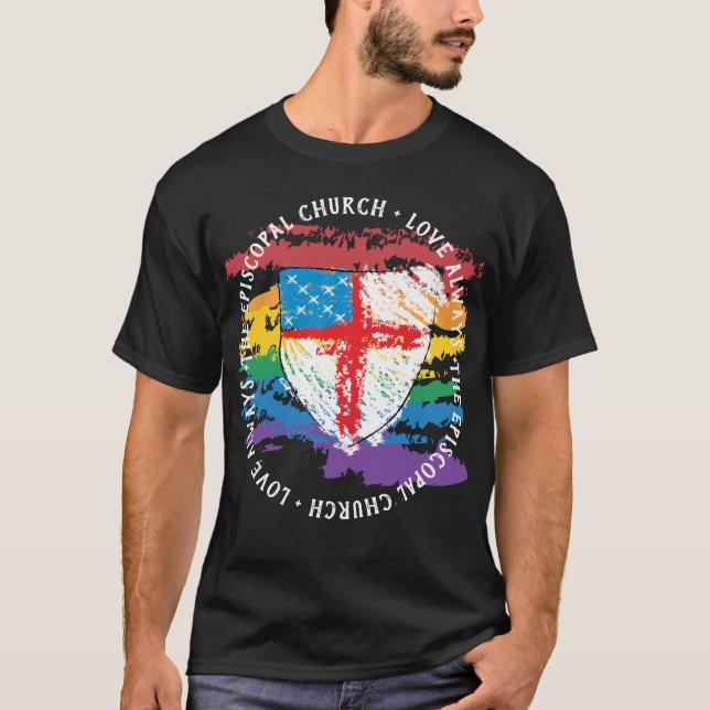 Episcopal Pride T-Shirt - Y'all Means All (Front)