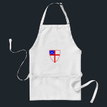 Episcopal Shield Adult Apron<br><div class="desc">Episcopal shield for members of the Anglican Church or Church of England. On some mugs it is combined with a representation of the Holy Spirit in stained glass by Tiffany Studios.</div>