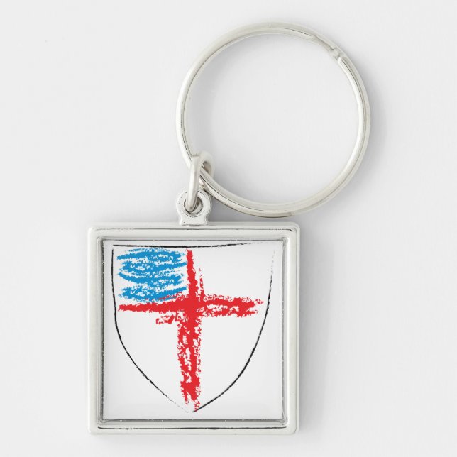 Episcopal Shield Keychain (Front)
