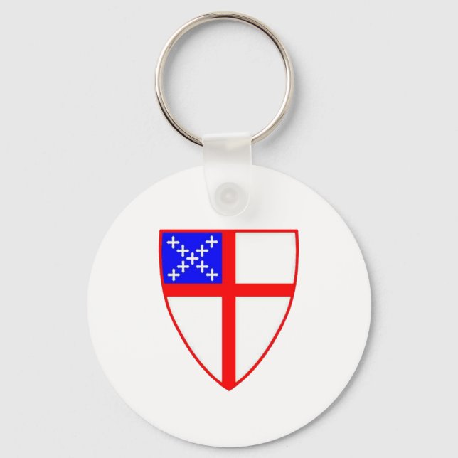Episcopal Shield Keychain (Front)