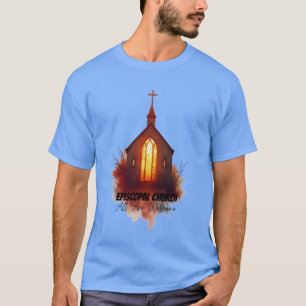 Episcopal Splash Art – All Are Welcome T-Shirt