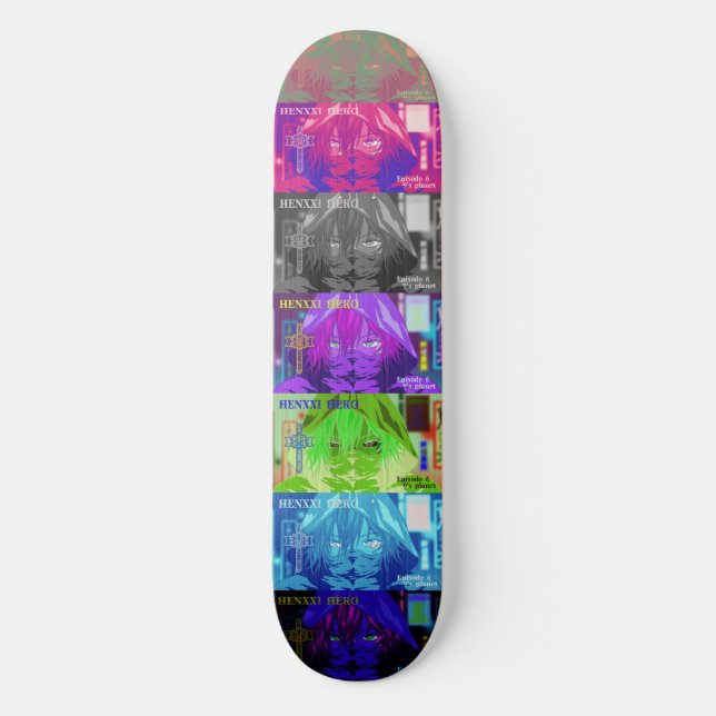 Episode6 9's planet / 7color skateboard (Front)
