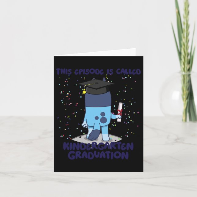 Episode Is Called Kindergarten Graduation Cute Kid Card (Front)