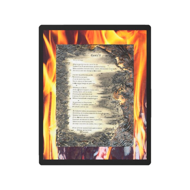 Epistle I Metal Print (Front)