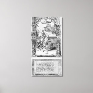 Epitaph of Margaret of Austria Canvas Print