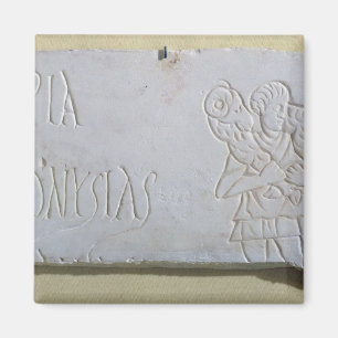 Epitaph with a relief of the Good Shepherd Magnet