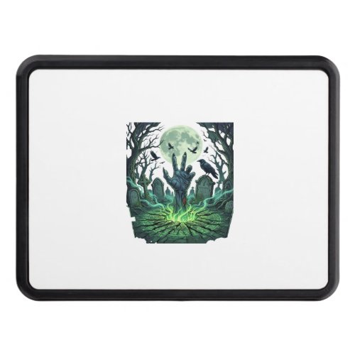 Epitapip Zombie Hand Full Moon Graveyard Hitch Cover