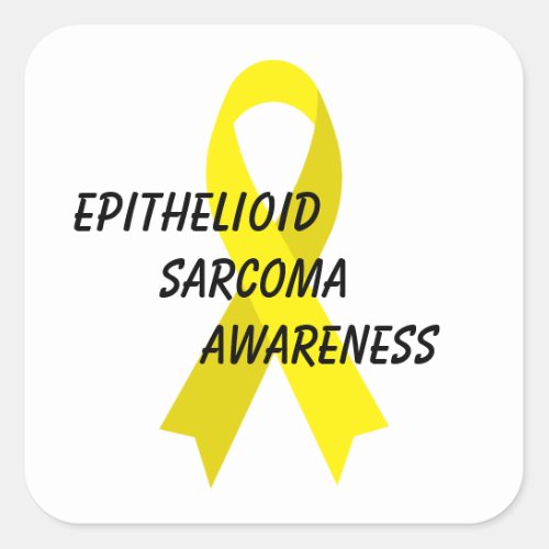 Epithelioid Sarcoma Awareness Ribbon by Janz Square Sticker