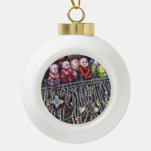 Epitomize Ceramic Ball Christmas Ornament