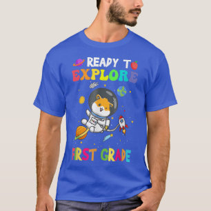 Eplore First Grade Back To School Astronaut Space T-Shirt