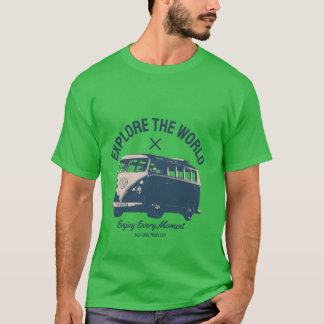 Eplore World Vintage Classic Car Grandpa Dad Gift  T-Shirt