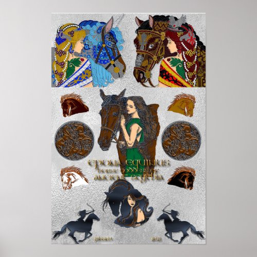 Epona Equinus Horse Goddess Poster