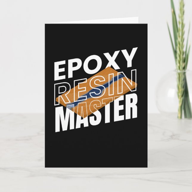Epoxy Resin Master Resin Carpenter Wood Card (Front)