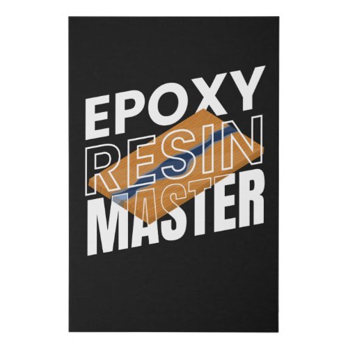 Epoxy Resin Master Resin Carpenter Wood Faux Canvas Print