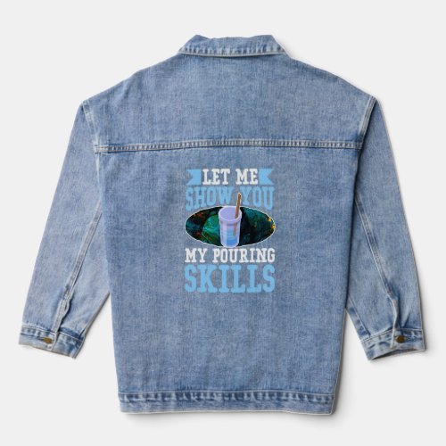 Epoxy Woodworking Let Me Show You My Pouring Skill Denim Jacket