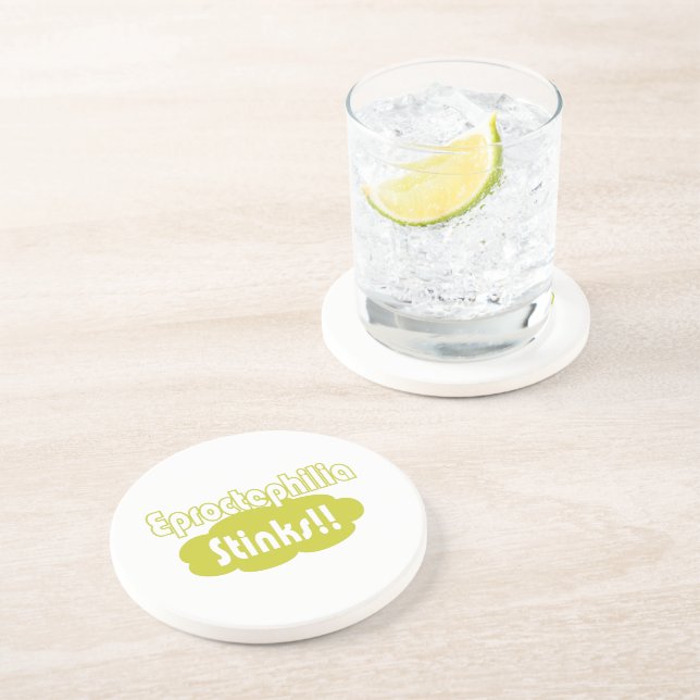 Eproctophilia Stinks!! Drink Coaster (Side)