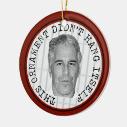 Epstein Didn't Kill Himself Funny Ornament | Zazzle
