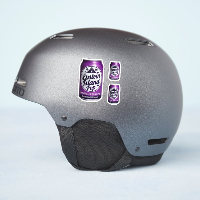 EPSTIEIN ISLAND  STICKER (Helmet Side)