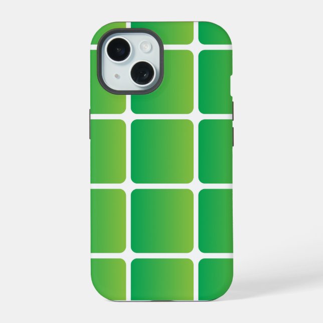 Equal Green Squares  Iphone Case (Back)