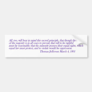 Equal law must protect.... bumper sticker