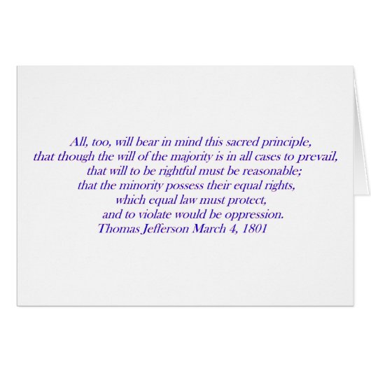 Equal law must protect.... cards (Front Horizontal)