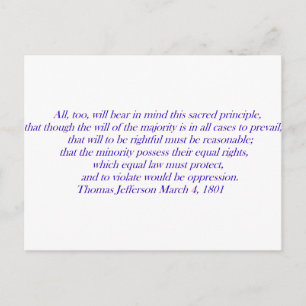 Equal law must protect.... postcard