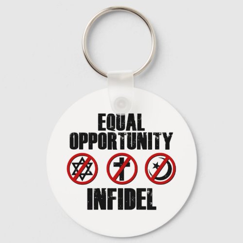 Equal Opportunity Infidel Keychain