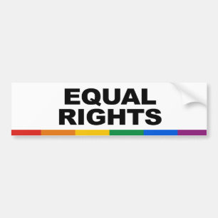 Equal Rights Bumper Sticker