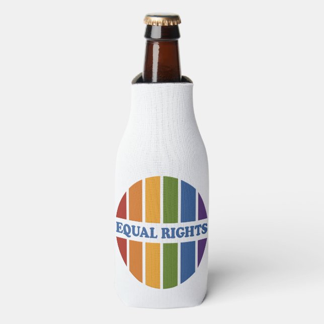 Equal Rights custom bottle cooler (Bottle Front)