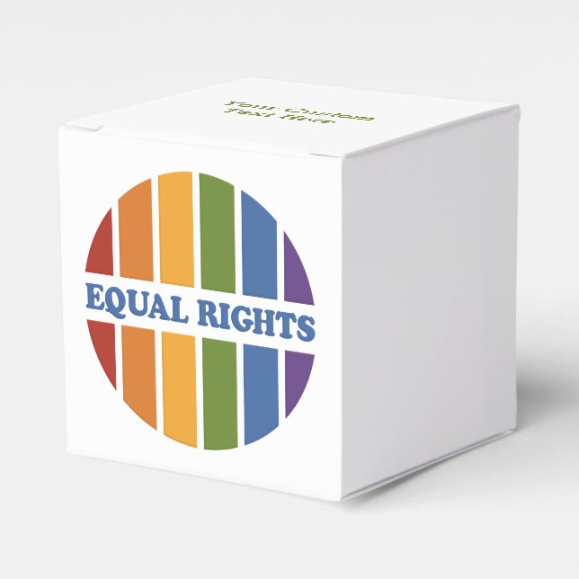 Equal Rights custom favor boxes (Front Side)